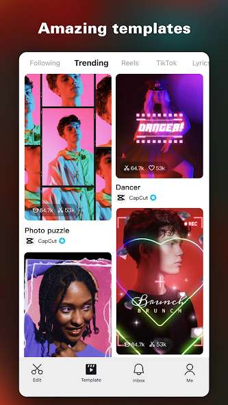 CapCut app screenshot 1