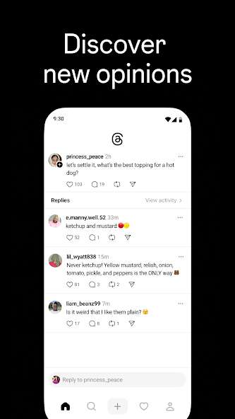 Threads app screenshot 2