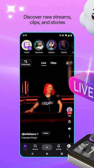 Twitch app screenshot 1