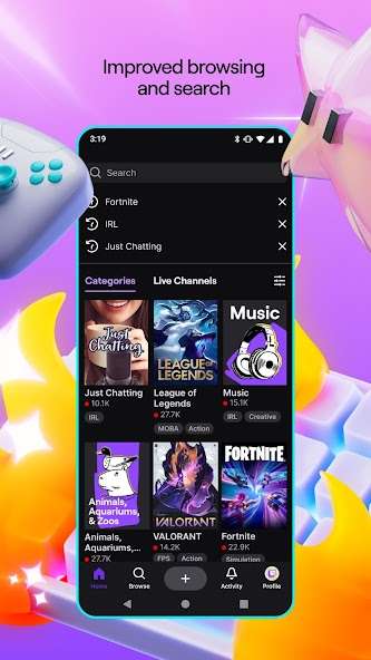 Twitch app screenshot 3